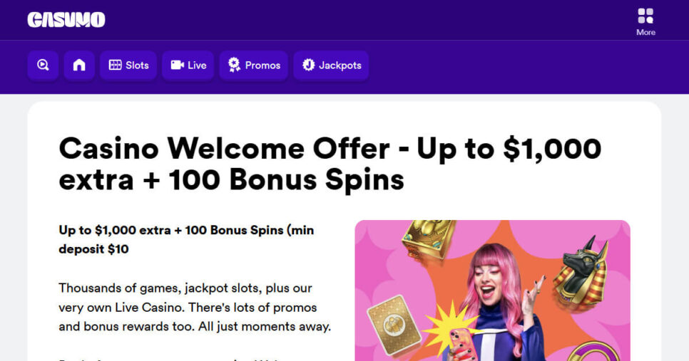 $10 deposit casino bonus Canada