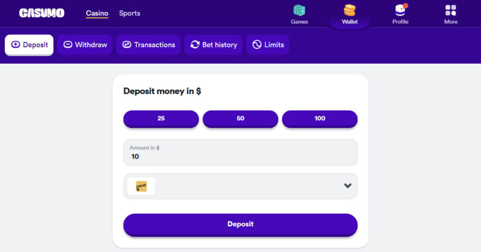 Popular deposit 10 casino - Casumo